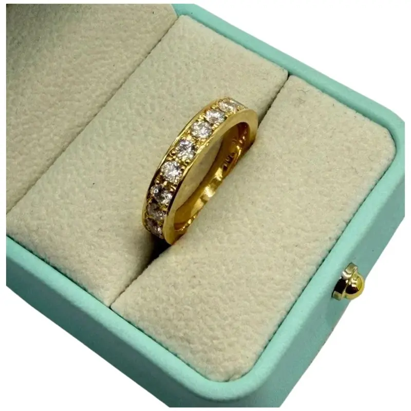 18K Yellow Gold Natural Diamond Ring 1