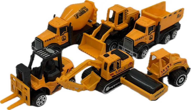 6 Piece Die Cast Construction Vehicles 1