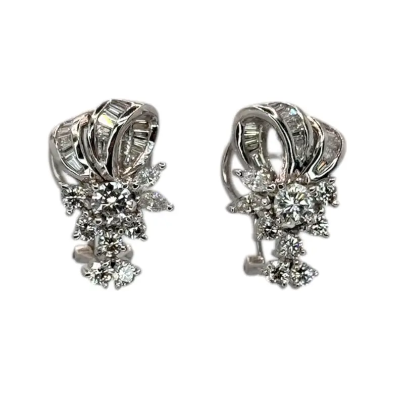 750Wg Diamond D46=1.55Cts Earring 1