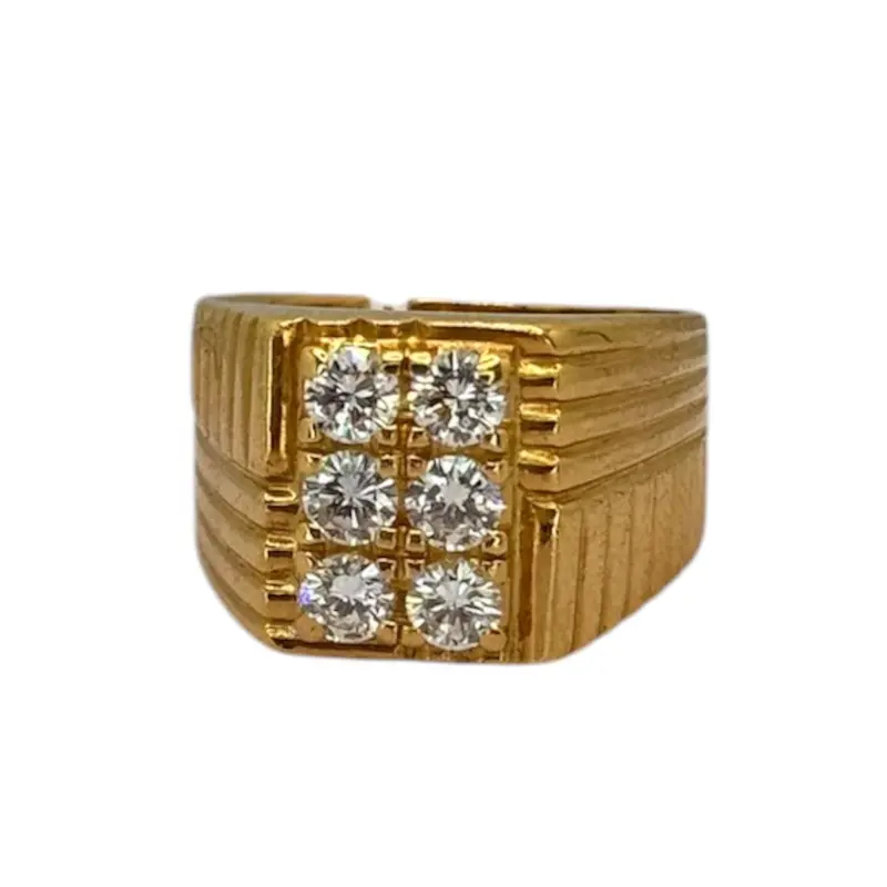 850Yg Diamond 6=Appx 1Cts Men Ring 1