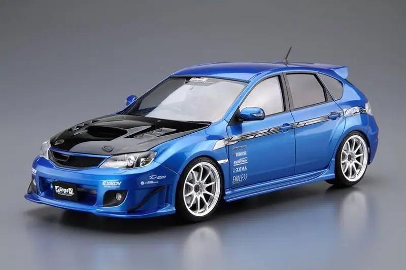 Aoshima Bunka Kyozai 1/24 The Tuned Car Series No. 35 Subaru Ings Grb Impreza Wrx Sti 2007 Plastic Model 1