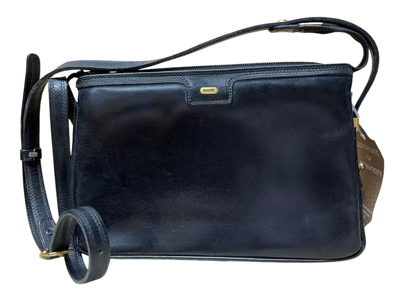 Bally Vintage Leather Crossbody Shoulder Bag 1