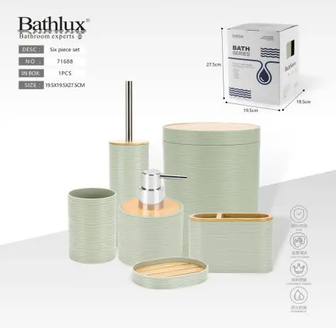 Bathroom Set 6Pc Bathlux Green  71688 1