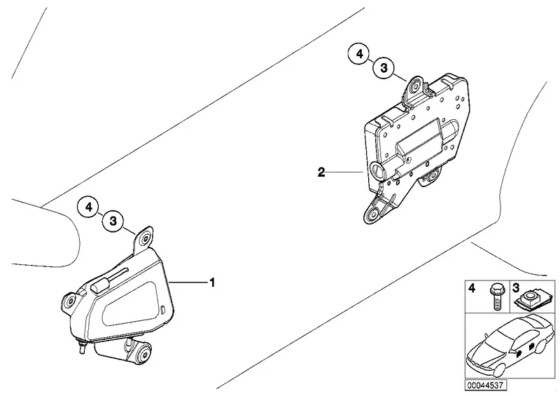 Bmw Airbag Module Front Door Left 1