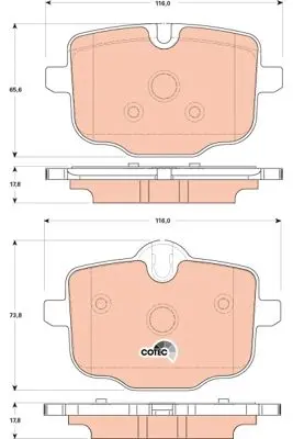Bmw Brake Pad Set Rear 1