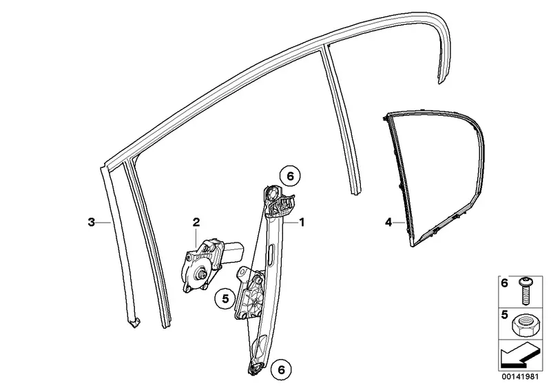 Bmw Window Regulator Lifter 1