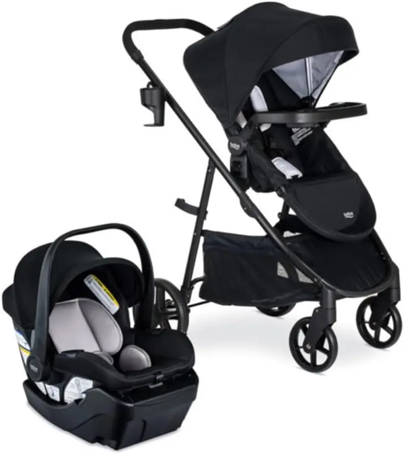 Britax Willow Brook Travel System, Onyx Glacier 1