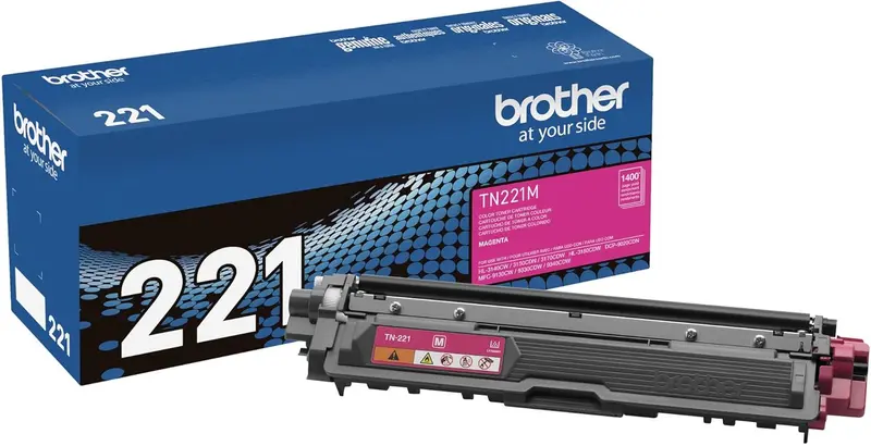 Brother Tn221m Toner Cartridge Magenta Dcp9015 9020 Hl3140 3150 3170 3180 Mfc9130 9140 9330 9340 1