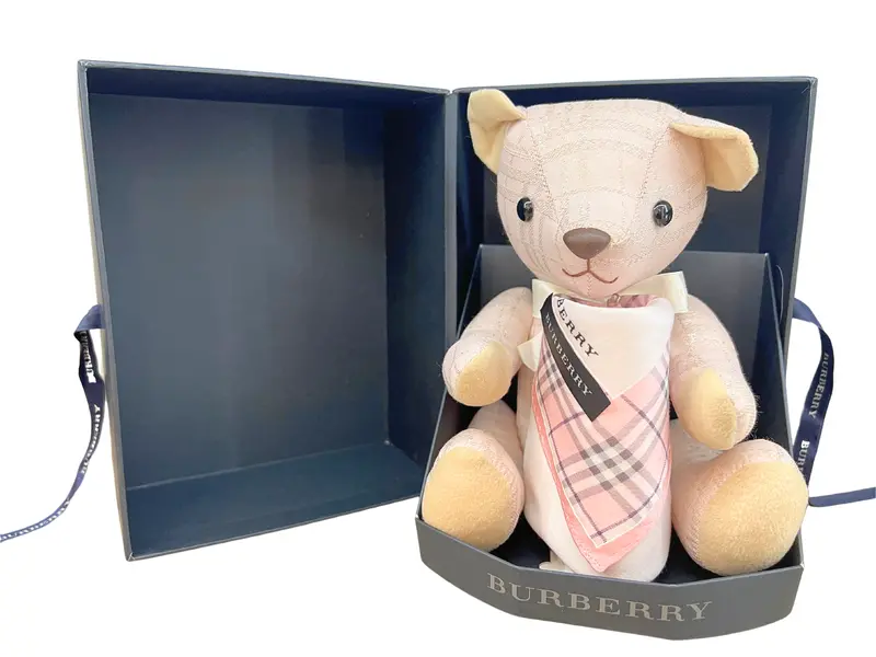 Burberry Teddy Bear With Handkerchief  Set 1