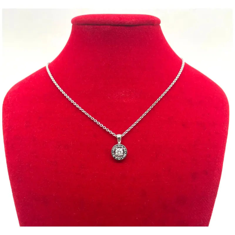Bvlgari 750 White Gold Diamond Necklace 1