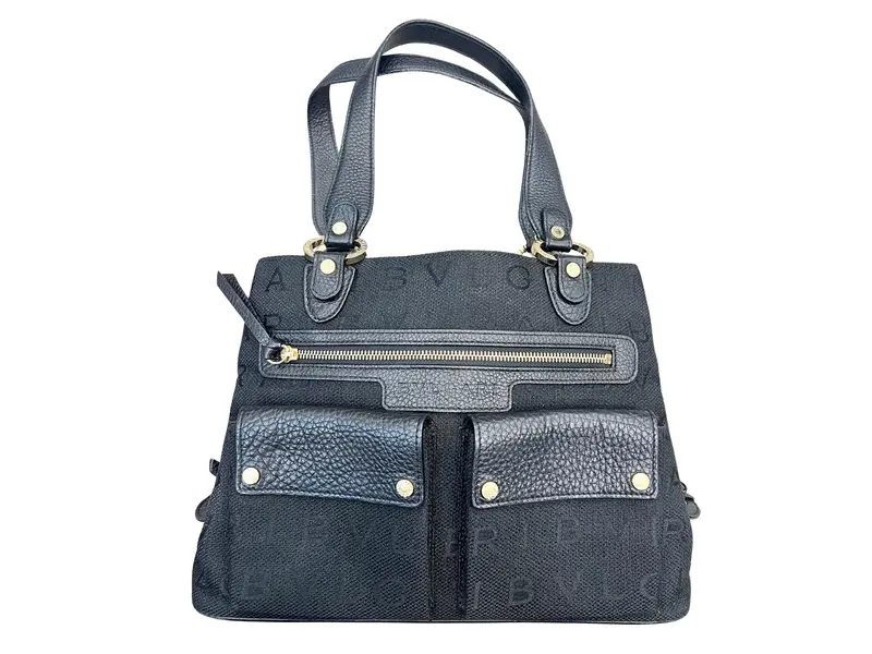 Bvlgari Logomania Leather Tote Bag 1