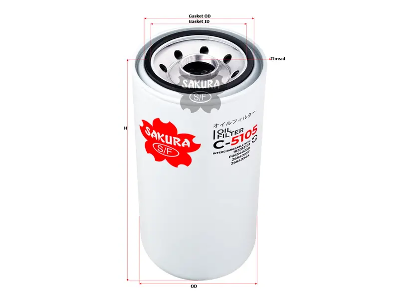 C5105 Sakura Oil Filter (Replaces Donaldson P550367) 1