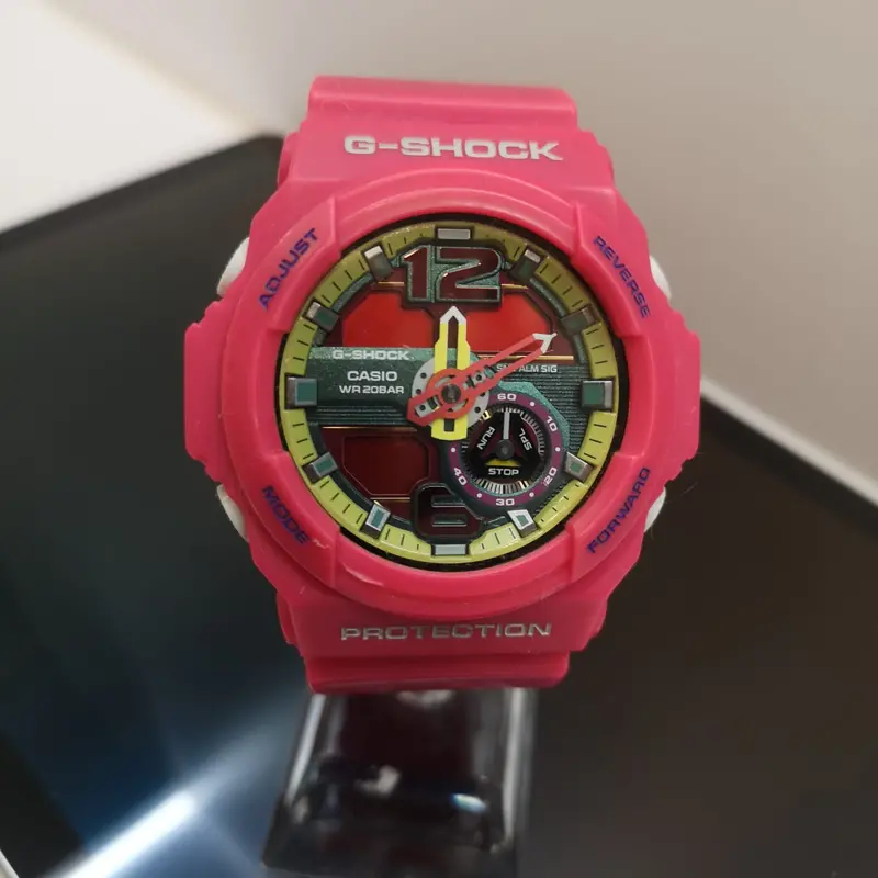 Casio G-Shock Ga-310 Pink Analog Digital Watch 1