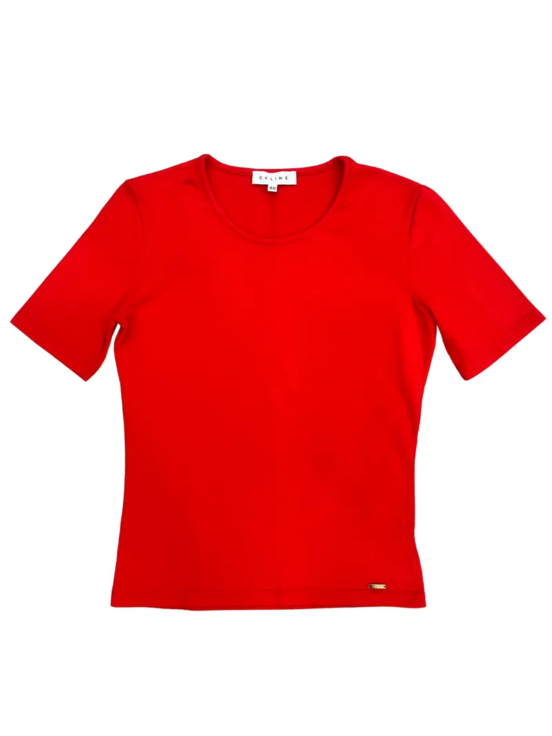 Celine Cotton T-Shirt 1