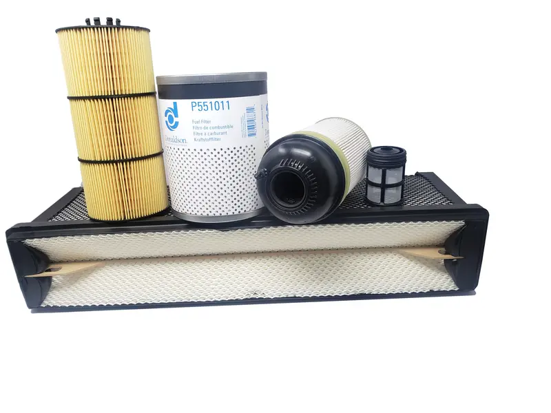 Cfkit Filter Kit Compatible With Freightliner Cascadia Dd Series Oil, Air, Fws And Fuel  (13&Up) 1
