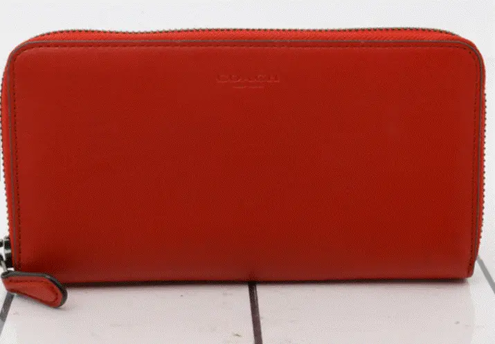 Coach Long Zipper Wallet Red 1