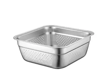 Colander Square 26Cm Stainless Steel 1