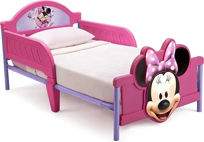 Delta Children 3D-Footboard Toddler Bed, Disney Minnie Mouse 1