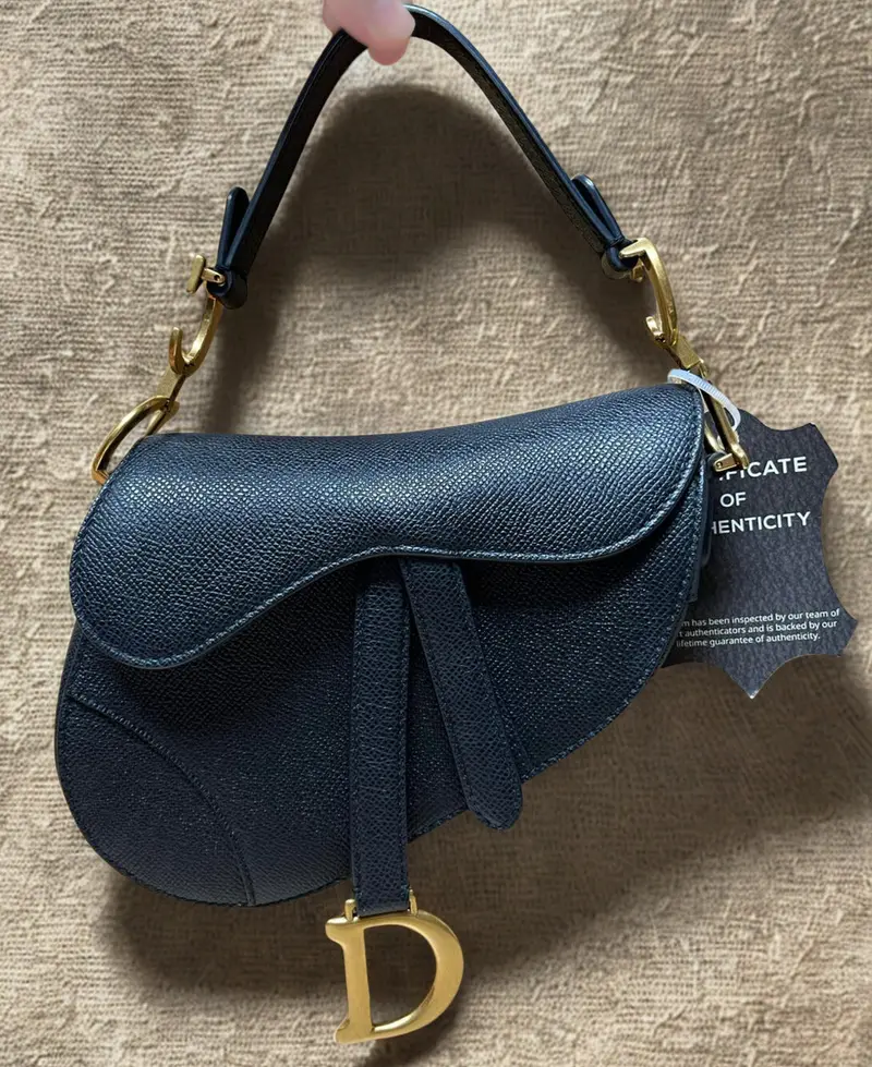 Dior Saddle Bag Mini Black Grained Calfskin 1