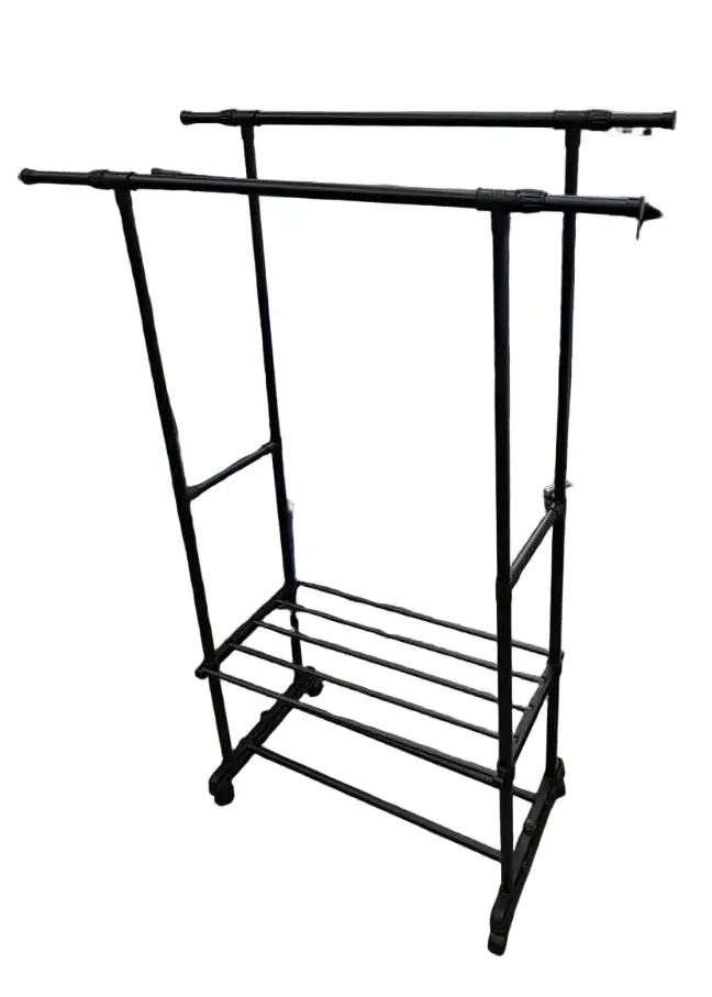 Double-Bar 3-Tier Clothes Hanger Rack 1