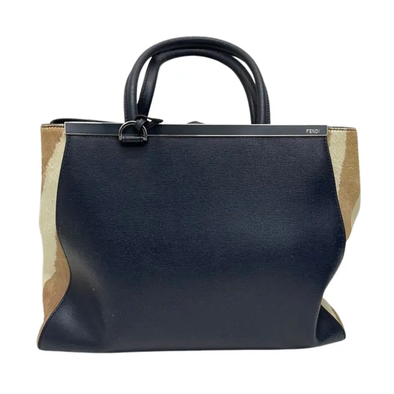 Fendi 2Jours Leather Tote Bag 1