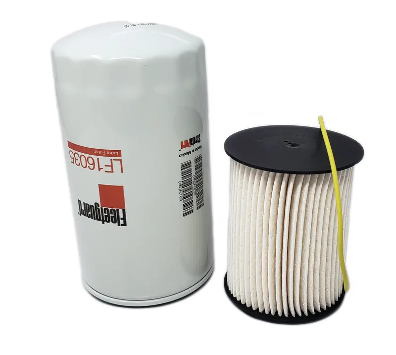 Fleetguard Oil & Fuel Filter Kit; Fits 2003-2007 Cummins (Lf16035, Fs19856) 1
