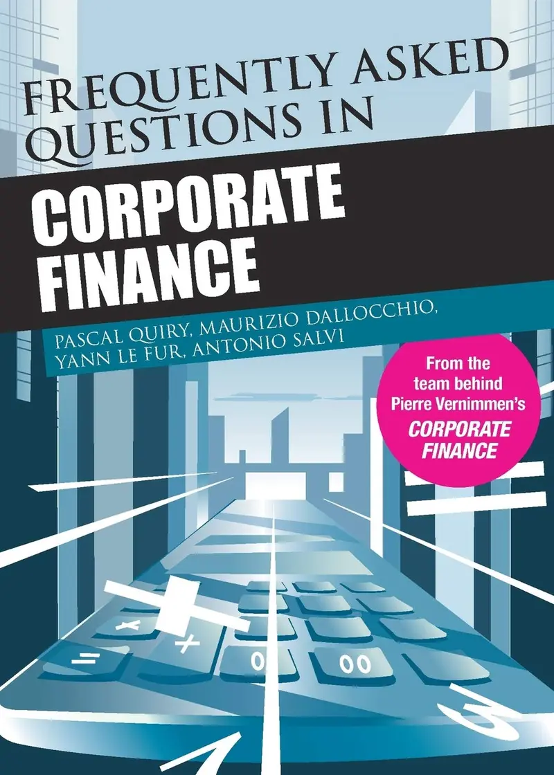 Frequently Asked Questions In Corporate Finance Paperback 1
