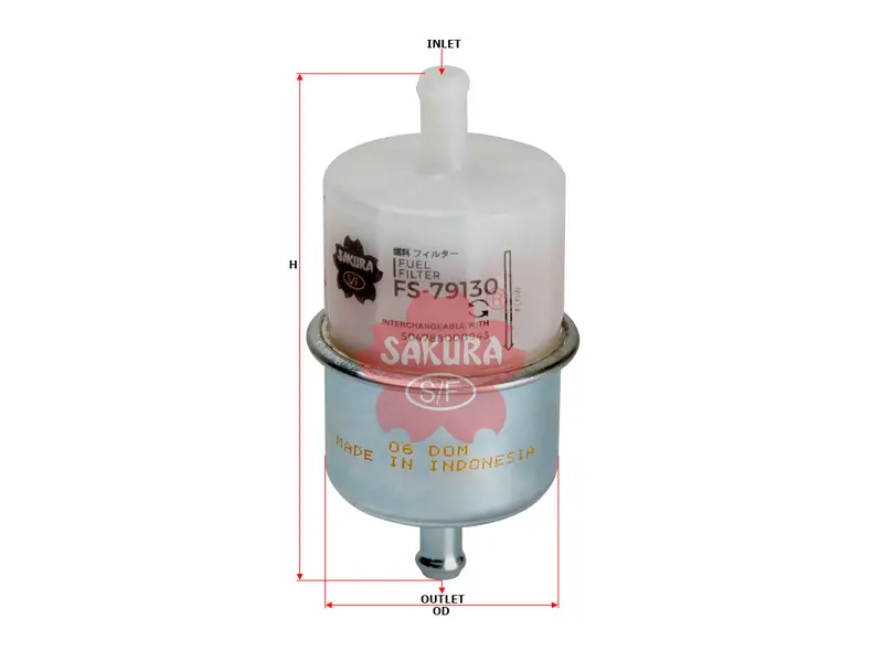 Fs79130 Sakura Fuel Filter (Replacement Compatible With Hatz 504788000943	) 1