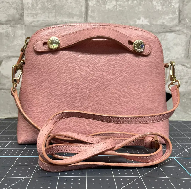 Furla Piper Mini Crossbody Bag Light Pink Leather 1