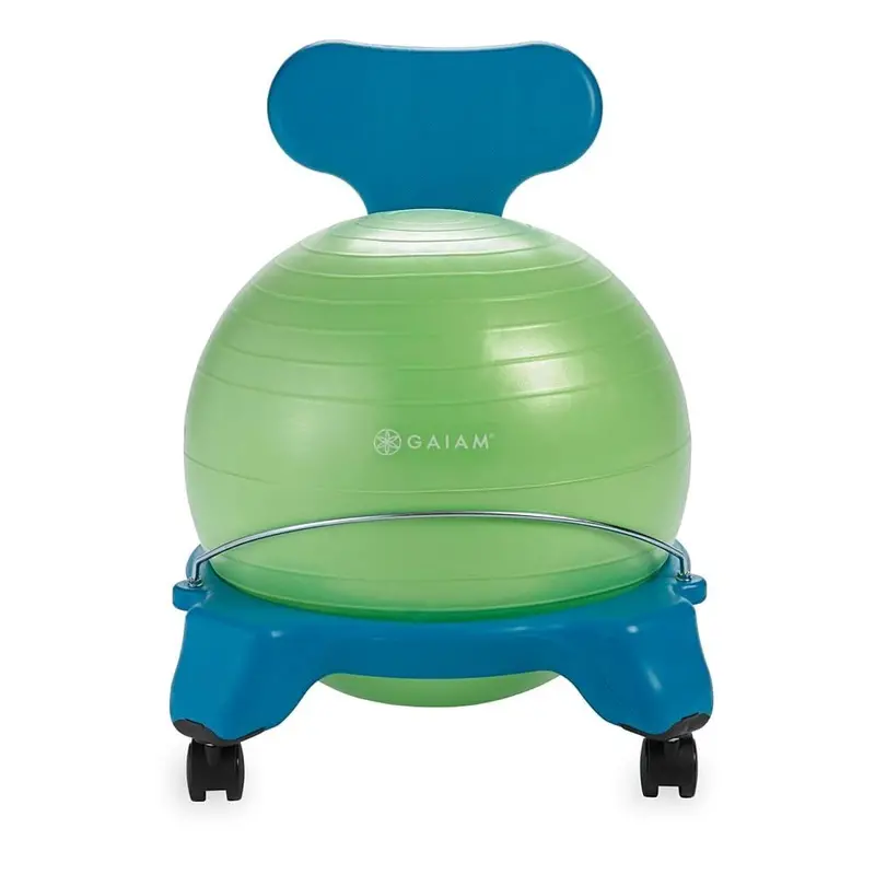 Gaiam Kids Balance Ball Chair Bluegreen 1