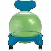 Gaiam Kids Balance Ball Chair Classic Children's Stability Ball Chair 1