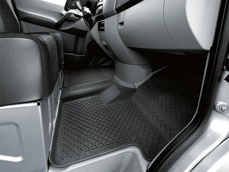 Genuine Mercedes-Benz Sprinter All Weather Rubber Mats In Black 1