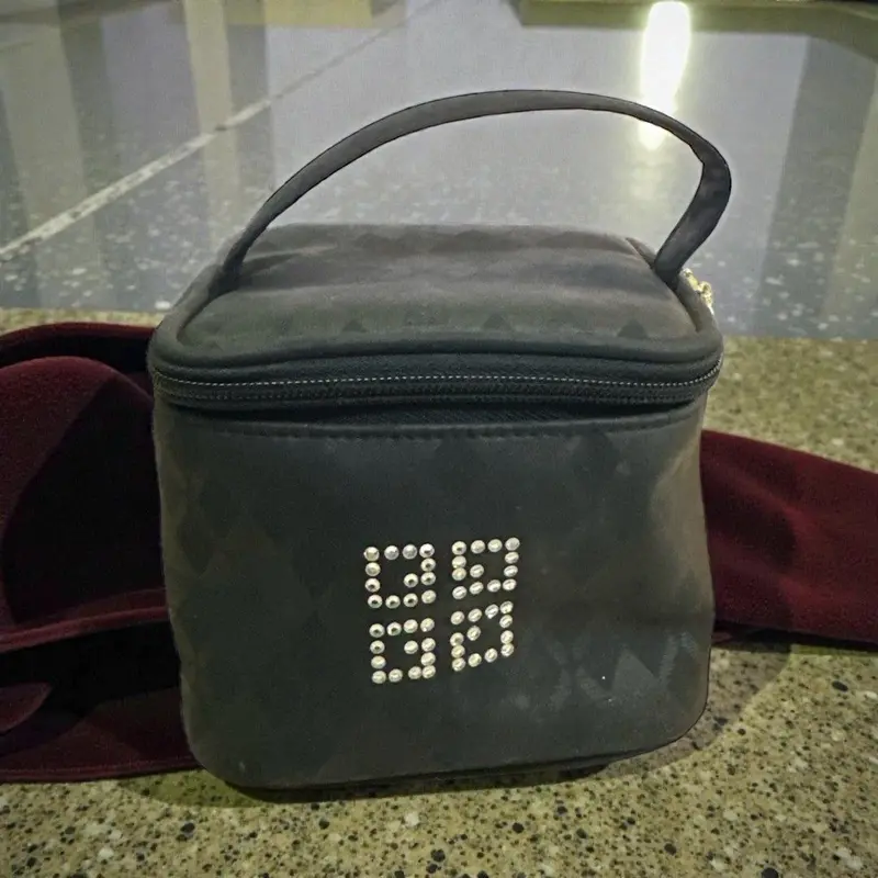 Givenchy 1990S Black Fabric Pouch Bag 1