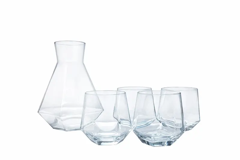 Glass Pithcer Set Geometric Set Of 5Pcs 1