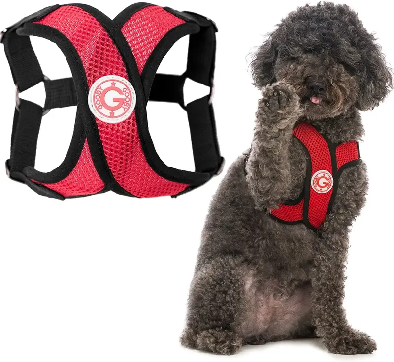 Gooby Comfort X Step In Harness Red Small 1