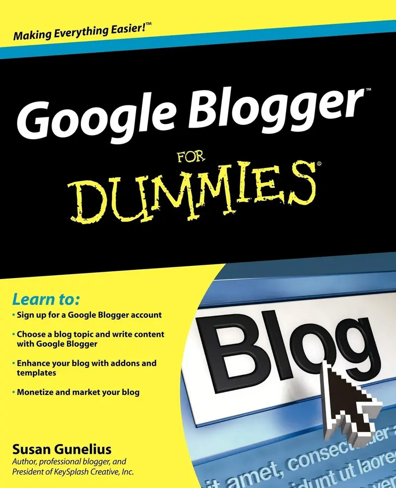 Google Blogger For Dummies Paperback 1