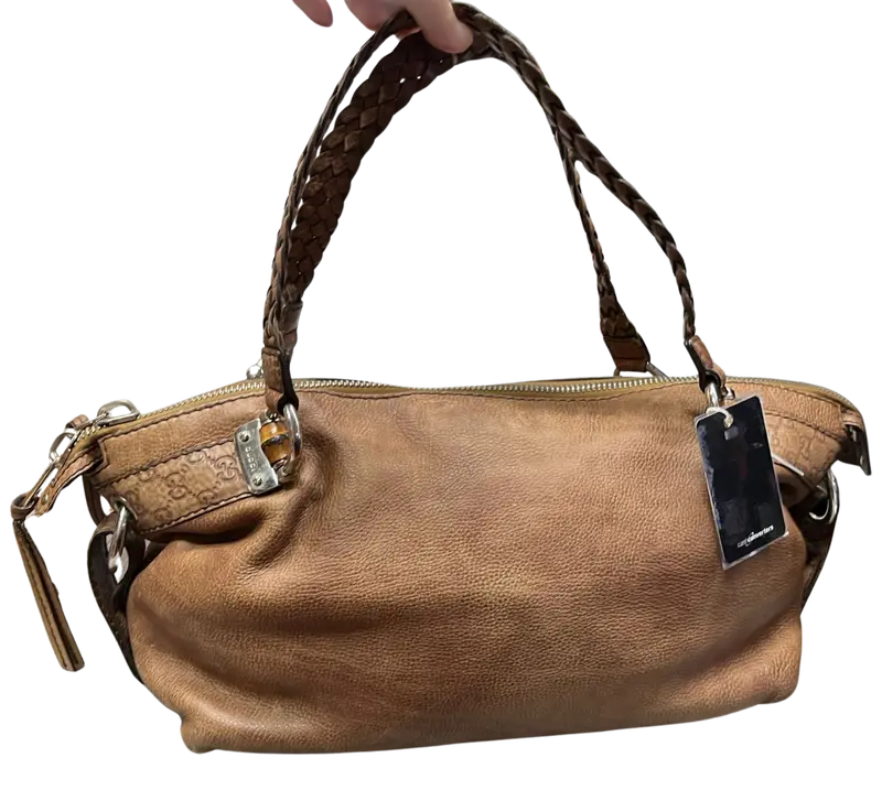 Gucci Bamboo Bar Shoulder Bag Brown 1