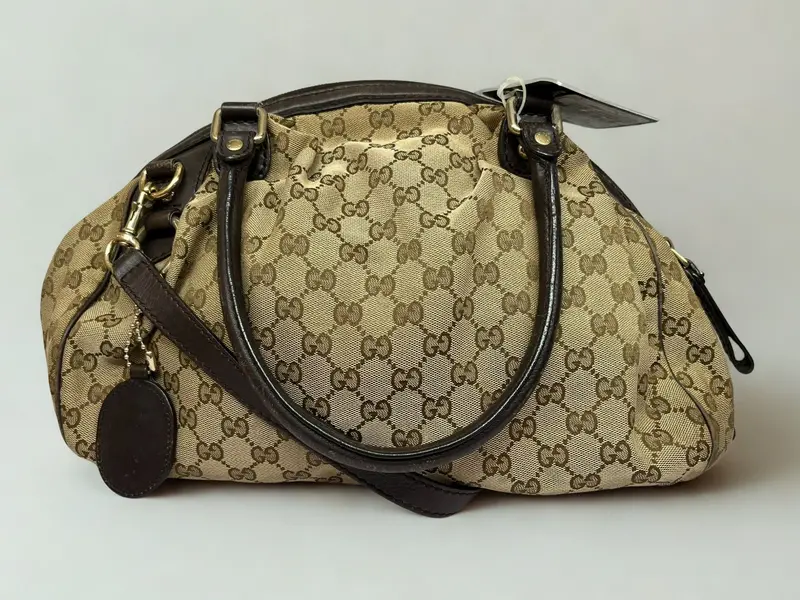 Gucci Sukey Gg Canvas Boston Bag 1