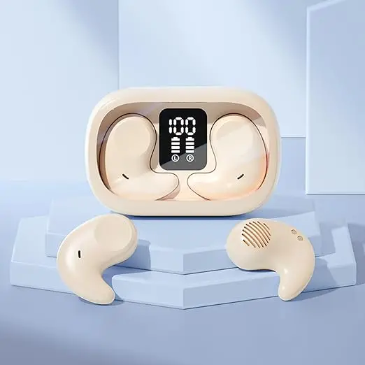 Inevifit Wireless Earphone,Bluetooth 5.3 Ear Buds Stereo Bass,Bluetooth Headphones In Ear Noise Cancelling Mic,Iphone/Android,Color 1