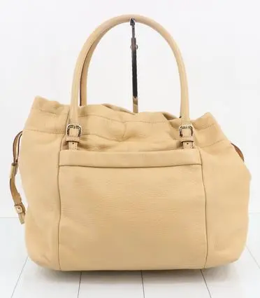 Kate Spade Tote Bag-Beige Leather 1