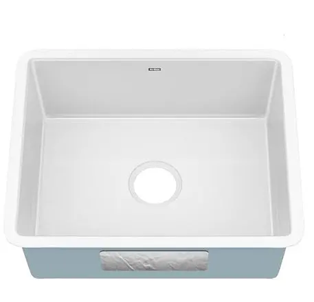 Kraus Pintura 21-Inch Porcelain Enameled Steel Undermount Single Bowl Kitchen Sink In White, Ke1us21gwh 1