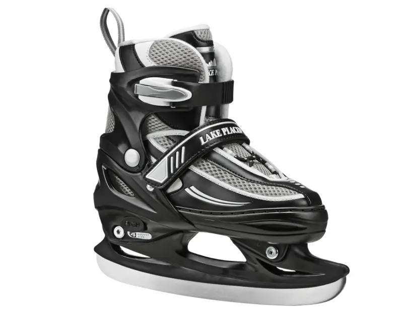 Lake Placid Summit Boys' Adjustable Ice Skates ,Size Usa 10J-13J 1