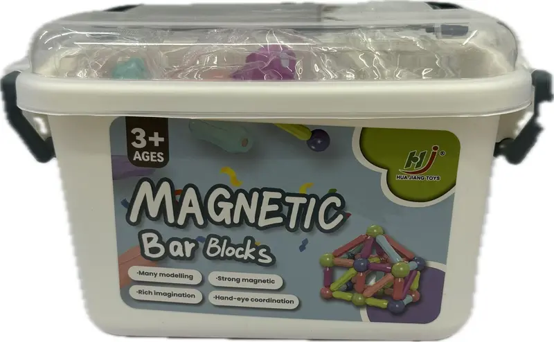 Magnetic Rods And Bars Building Toy 42 Pieces 1
