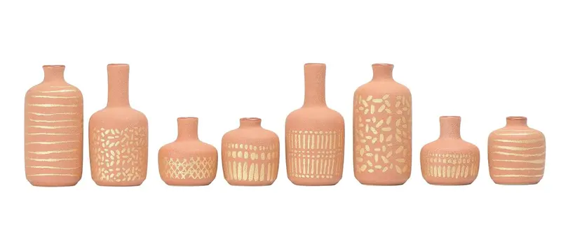 Main + Mesa Vase & Pot Stoneware Set Of 8 1