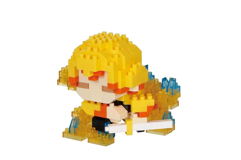 Nanoblock - Demon Slayer: Kimetsu No Yaiba - Zenitsu Agatsuma (Thunder Breathing), Character Collection Series Building Kit 1
