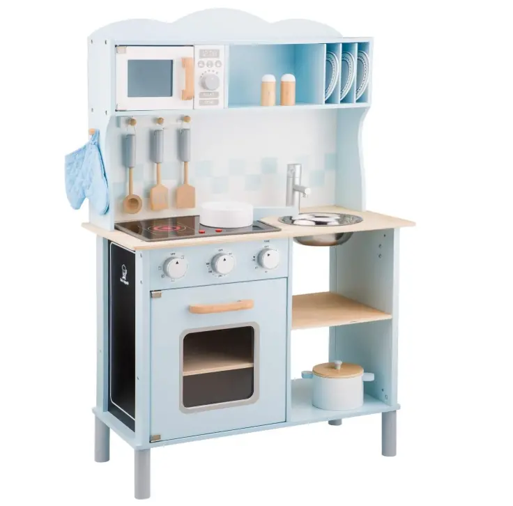 New Classic Toys 11065 Modern Electric Cooking Kitchenette, Blue 1