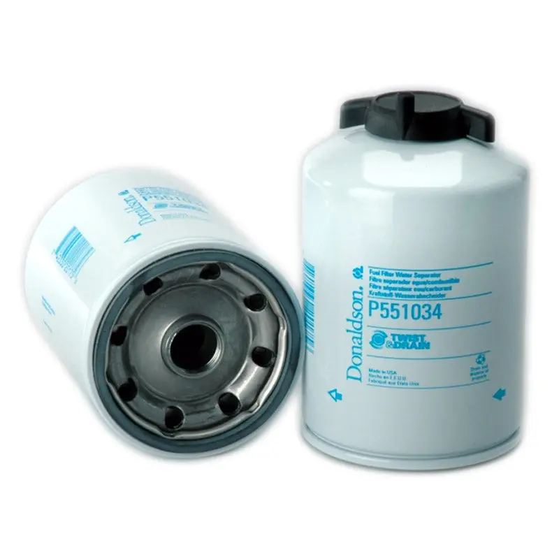 P551034 Donaldson Fuel Filter, Water Separator Spin-On Twist&Drain 1