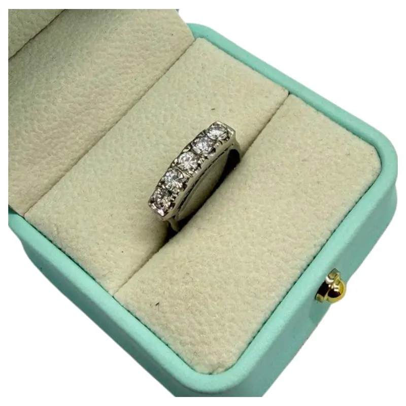 Palladium Natural Diamond Ring 1