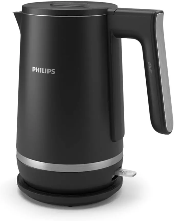 Philips Double-Walled 5000 Series Hd9395/90 - Kettle, 1.7L, 1850-2200W, Double-Walled Insulating Layer, Stainless Steel Pot, Black 1