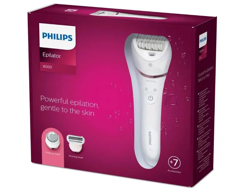 Philips Epilator Bre730/10, White, 4 Kilograms 1